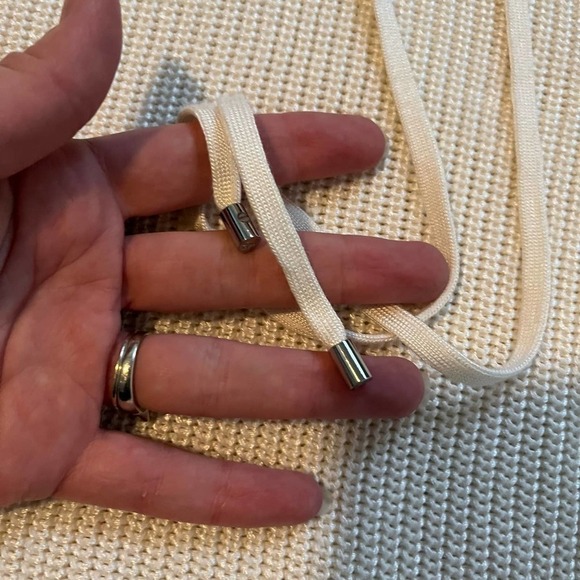 Lauren Ralph Lauren ivory knit lace up sweater women’s medium - Picture 4 of 10